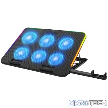 Laptop Cooling Pad 15.6? 6 x 60mm Fan Led 5 Level  LCP156